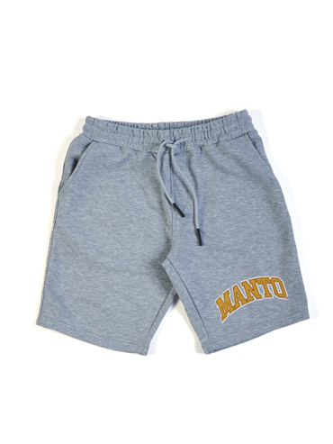 MANTO cotton shorts VARSITY grey